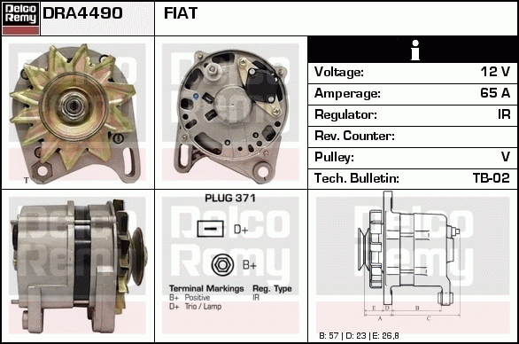 Alternateur Remanufactured REMY (Light Duty)