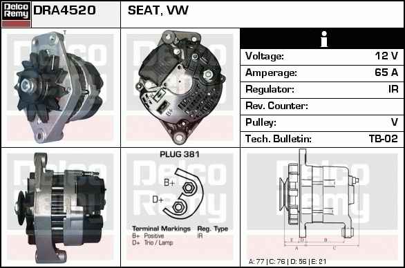 Alternateur Remanufactured REMY (Light Duty)