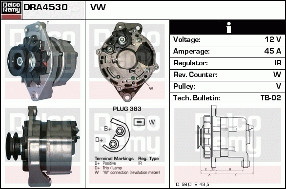 Alternateur Remanufactured REMY (Light Duty)