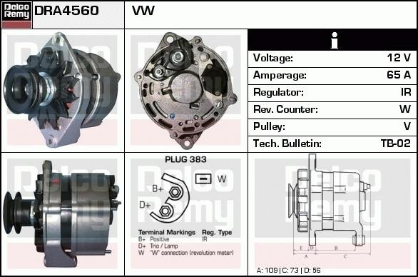 Alternateur Remanufactured REMY (Light Duty)