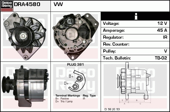 Alternateur Remanufactured REMY (Light Duty)