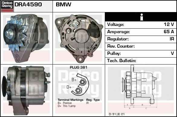 Alternateur Remanufactured REMY (Light Duty)