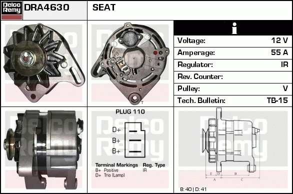 Alternateur Remanufactured REMY (Light Duty)