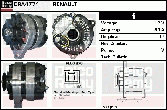 Alternateur Remanufactured REMY (Light Duty)