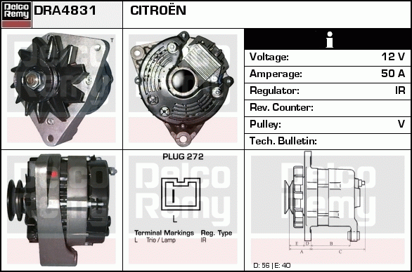 Alternateur Remanufactured REMY (Light Duty)