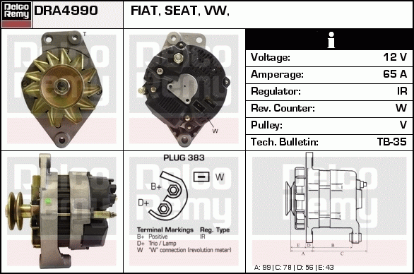 Alternateur Remanufactured REMY (Light Duty)