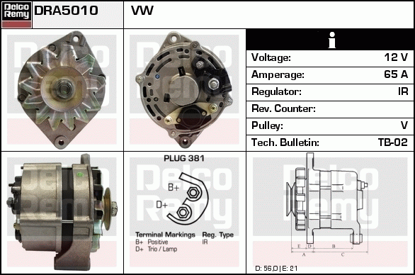 Alternateur Remanufactured REMY (Light Duty)