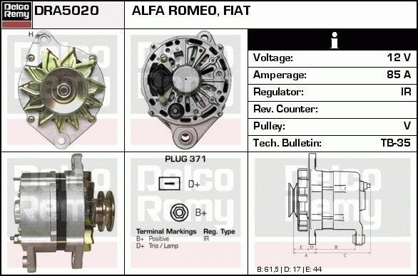 Alternateur Remanufactured REMY (Light Duty)