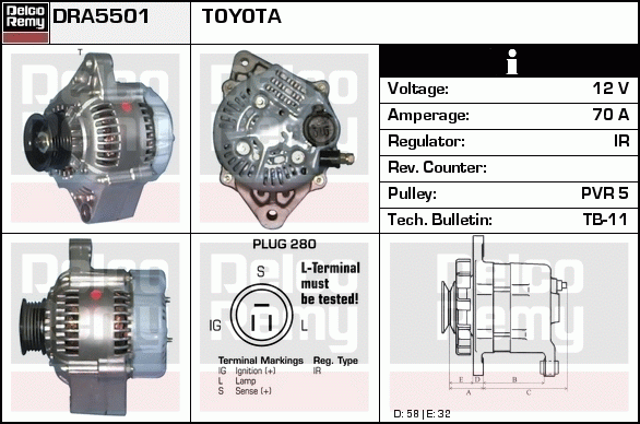 Alternateur Remanufactured REMY (Light Duty)