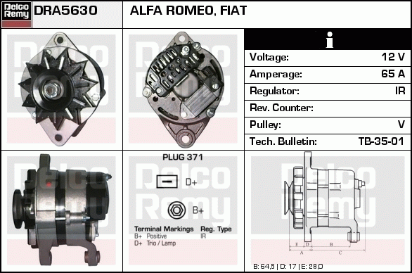 Alternateur Remanufactured REMY (Light Duty)
