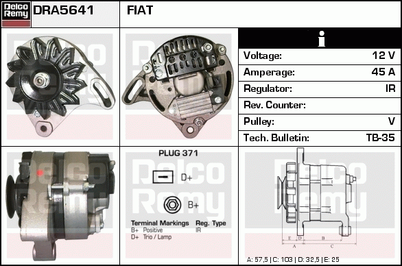 Alternateur Brand New REMY (Light Duty)