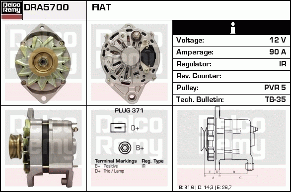 Alternateur Remanufactured REMY (Light Duty)