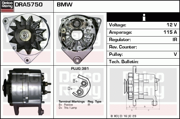 Alternateur Remanufactured REMY (Light Duty)