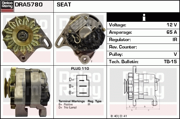 Alternateur Remanufactured REMY (Light Duty)