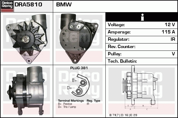 Alternateur Remanufactured REMY (Light Duty)