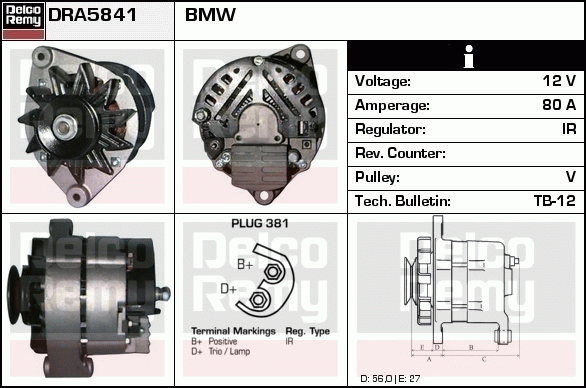 Alternateur Remanufactured REMY (Light Duty)