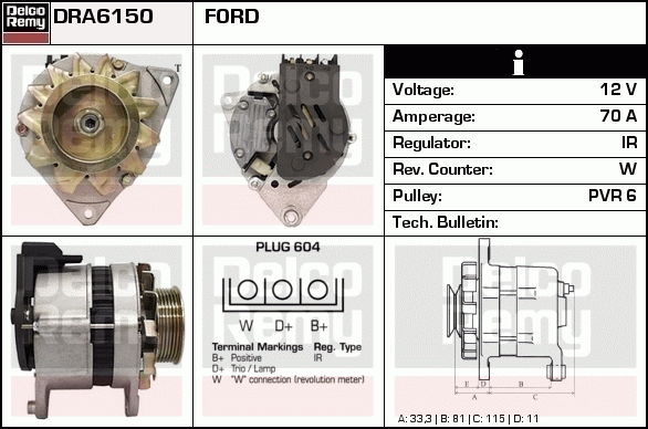 Alternateur Remanufactured REMY (Light Duty)