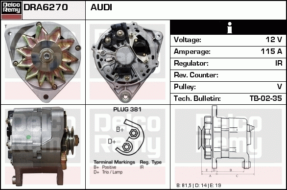 Alternateur Remanufactured REMY (Light Duty)