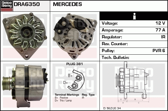 Alternateur Remanufactured REMY (Light Duty)