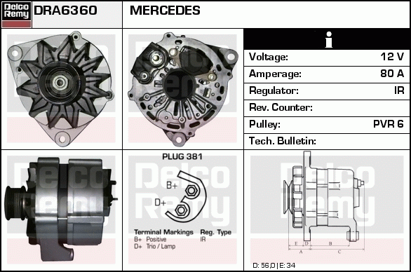 Alternateur Remanufactured REMY (Light Duty)