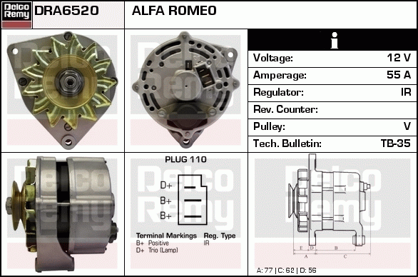 Alternateur Remanufactured REMY (Light Duty)