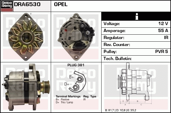 Alternateur Remanufactured REMY (Light Duty)