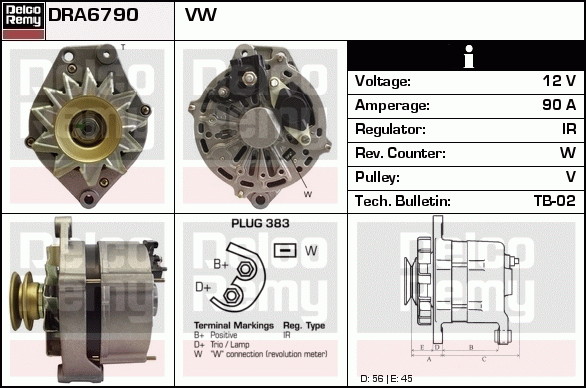 Alternateur Remanufactured REMY (Light Duty)