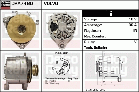 Alternateur Remanufactured REMY (Light Duty)