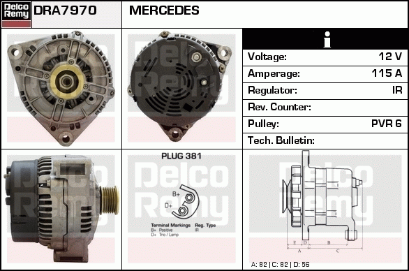 Alternateur Remanufactured REMY (Light Duty)