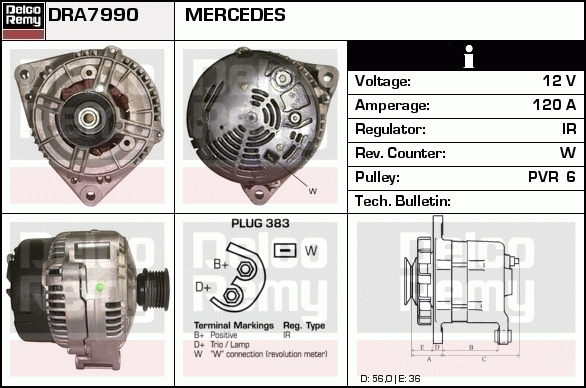 Alternateur Remanufactured REMY (Light Duty)