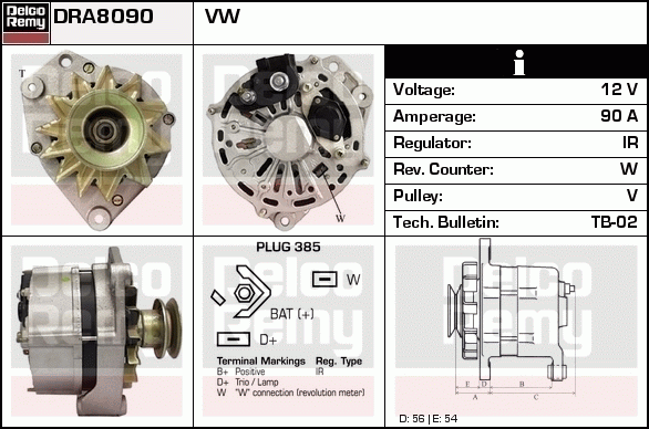 Alternateur Remanufactured REMY (Light Duty)