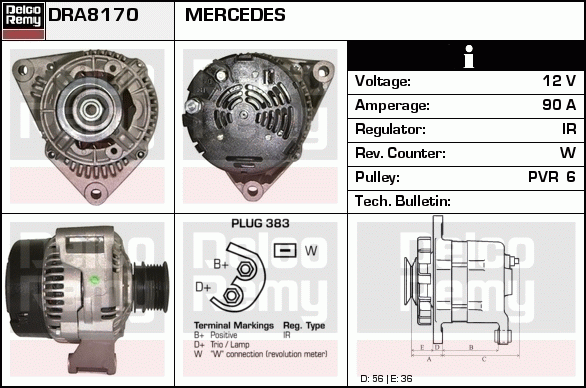 Alternateur Remanufactured REMY (Light Duty)