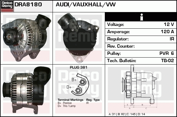 Alternateur Remanufactured REMY (Light Duty)