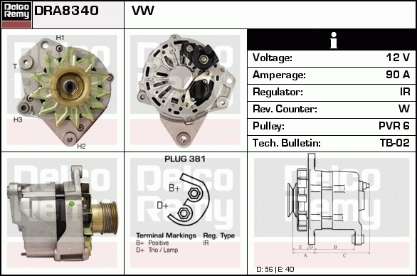 Alternateur Remanufactured REMY (Light Duty)