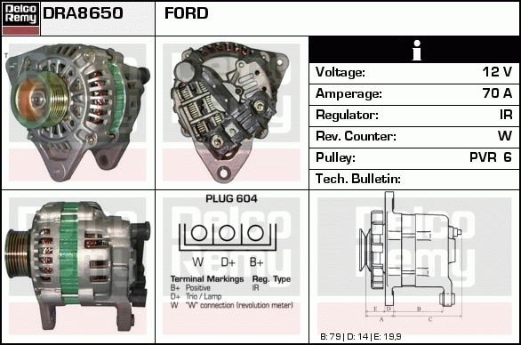 Alternateur Remanufactured REMY (Light Duty)