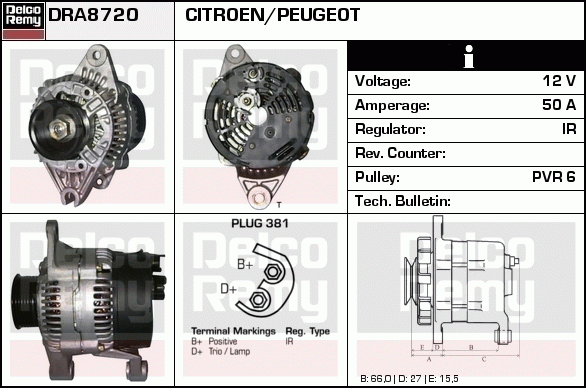 Alternateur Remanufactured REMY (Light Duty)