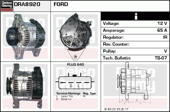 Alternateur Remanufactured REMY (Light Duty)