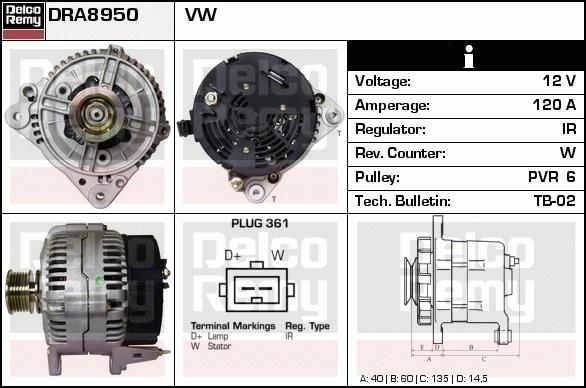 Alternateur Remanufactured REMY (Light Duty)