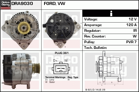 Alternateur Remanufactured REMY (Light Duty)