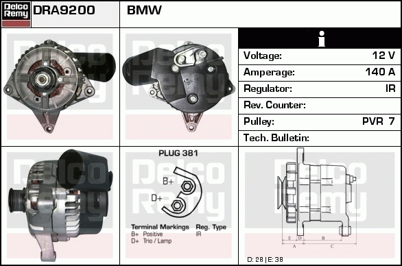 Alternateur Remanufactured REMY (Light Duty)