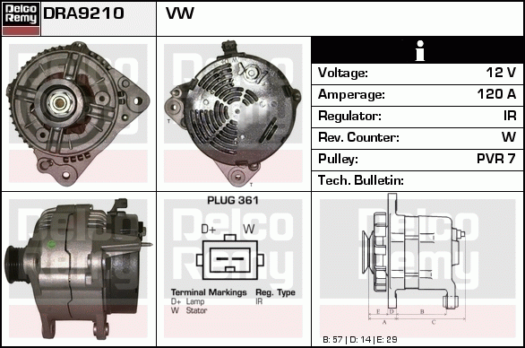 Alternateur Remanufactured REMY (Light Duty)