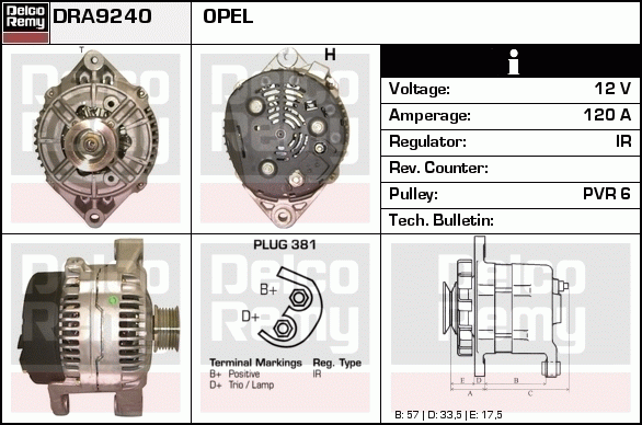 Alternateur Remanufactured REMY (Light Duty)