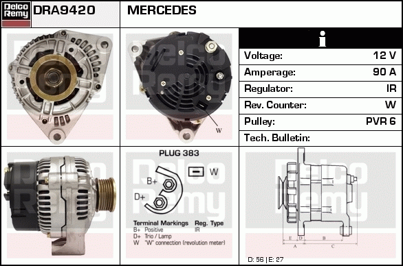 Alternateur Remanufactured REMY (Light Duty)