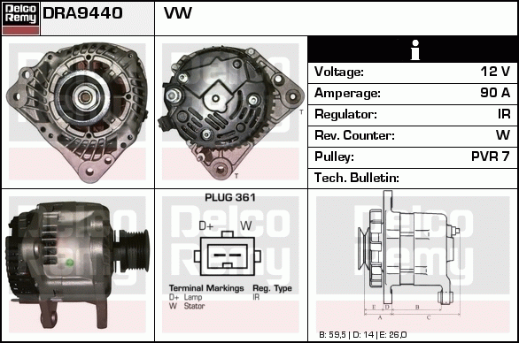 Alternateur Remanufactured REMY (Light Duty)