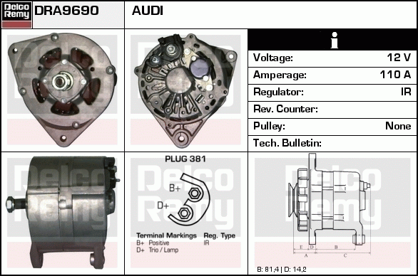 Alternateur Remanufactured REMY (Light Duty)