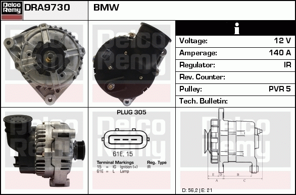 Alternateur Remanufactured REMY (Light Duty)