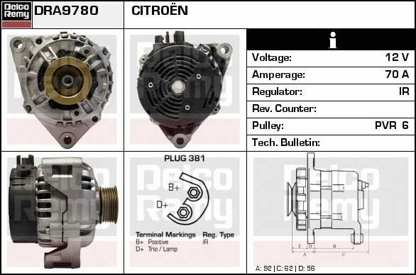 Alternateur Remanufactured REMY (Light Duty)