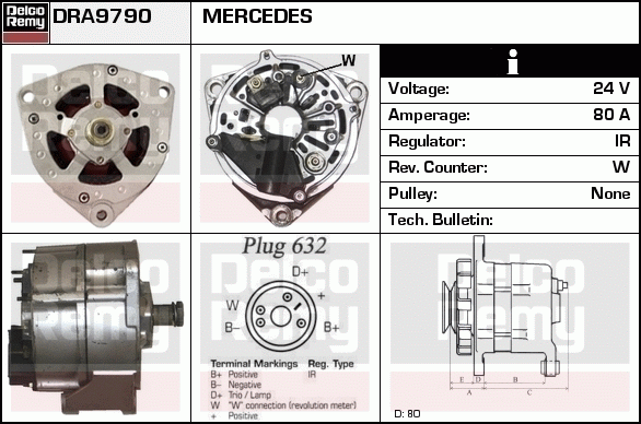 Alternateur Remanufactured DELCO REMY (Heavy Duty)
