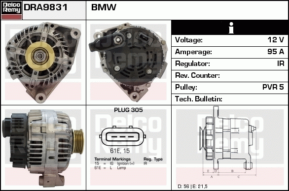 Alternateur Remanufactured REMY (Light Duty)