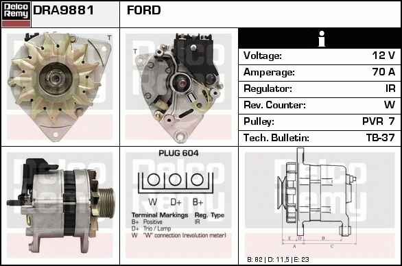 Alternateur Remanufactured REMY (Light Duty)